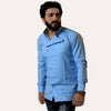 Blue Dress Shirt for Men | Casual Shirt - Mansoor Ahmed